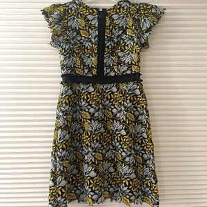 Cynthia Rowley Short Sleeve Lace Mini Dress - RARE!